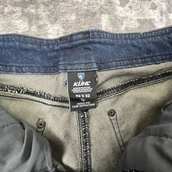 Kuhl Mens 32x32 Denim Klassik Fit Jeans Medium Wash Blue Outdoor Utility Pants - Picture 12 of 12